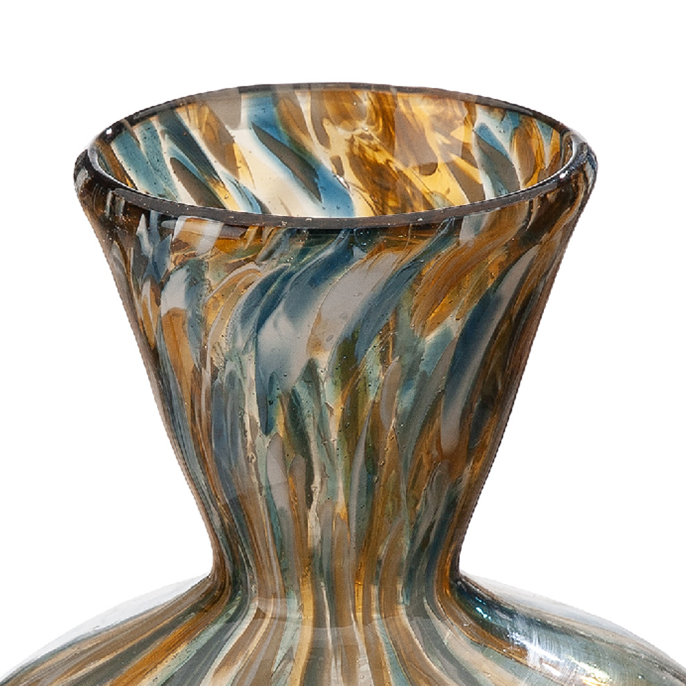 Belmora Large Glass Vase In Brown