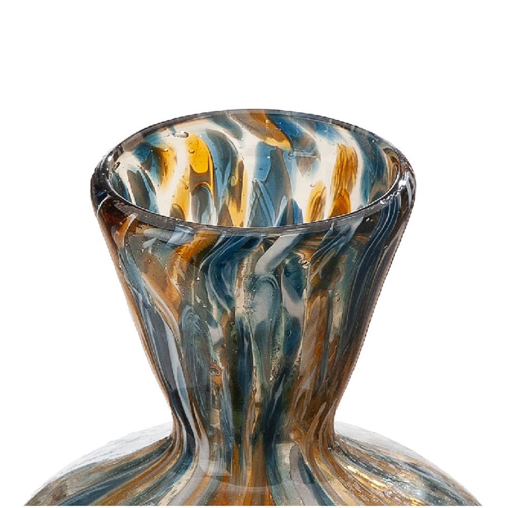 Belmora Small Glass Vase In Brown