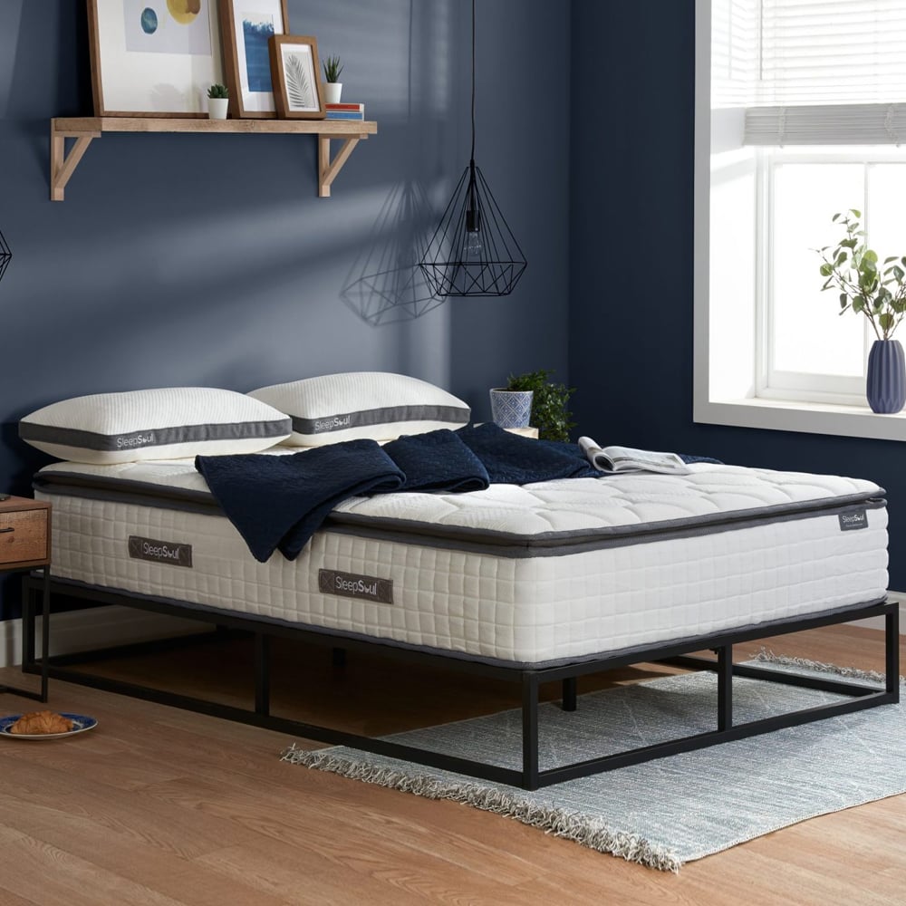 Beloit Fabric King Size Mattress In White