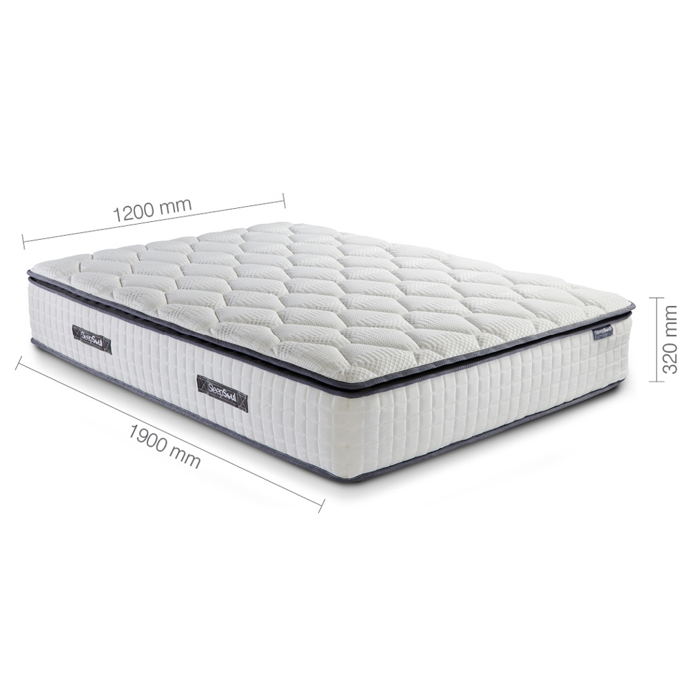 Beloit Fabric Small Double Mattress In White