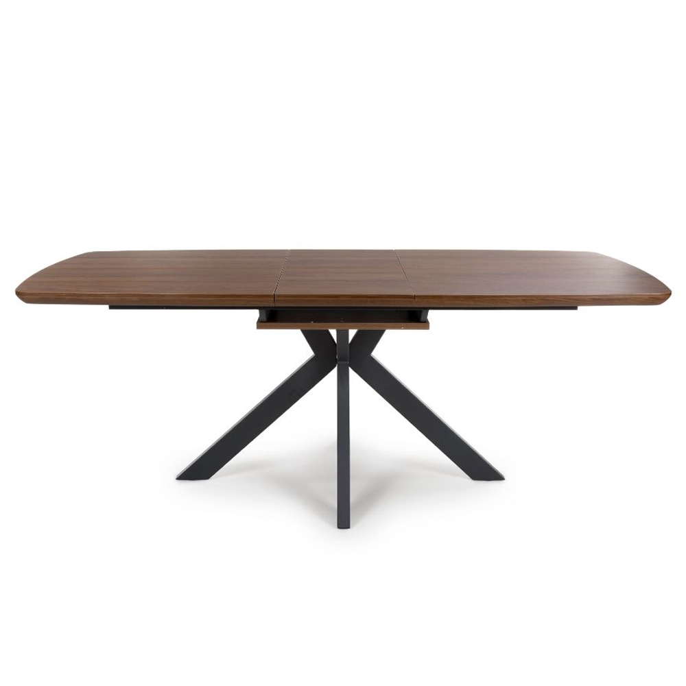 Beloit Large Wooden Extending Dining Table In Smoked Oak