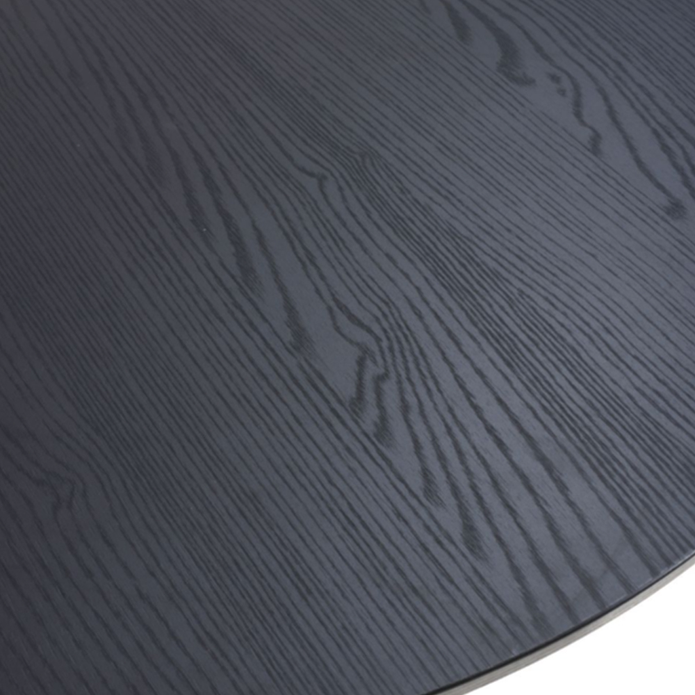 Beloit Small Wooden Round Dining Table In Black