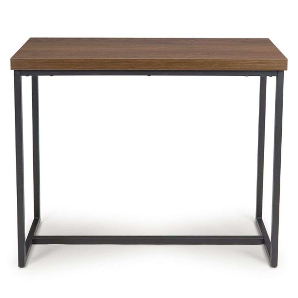Beloit Wooden Rectangular Console Table In Smoked Oak