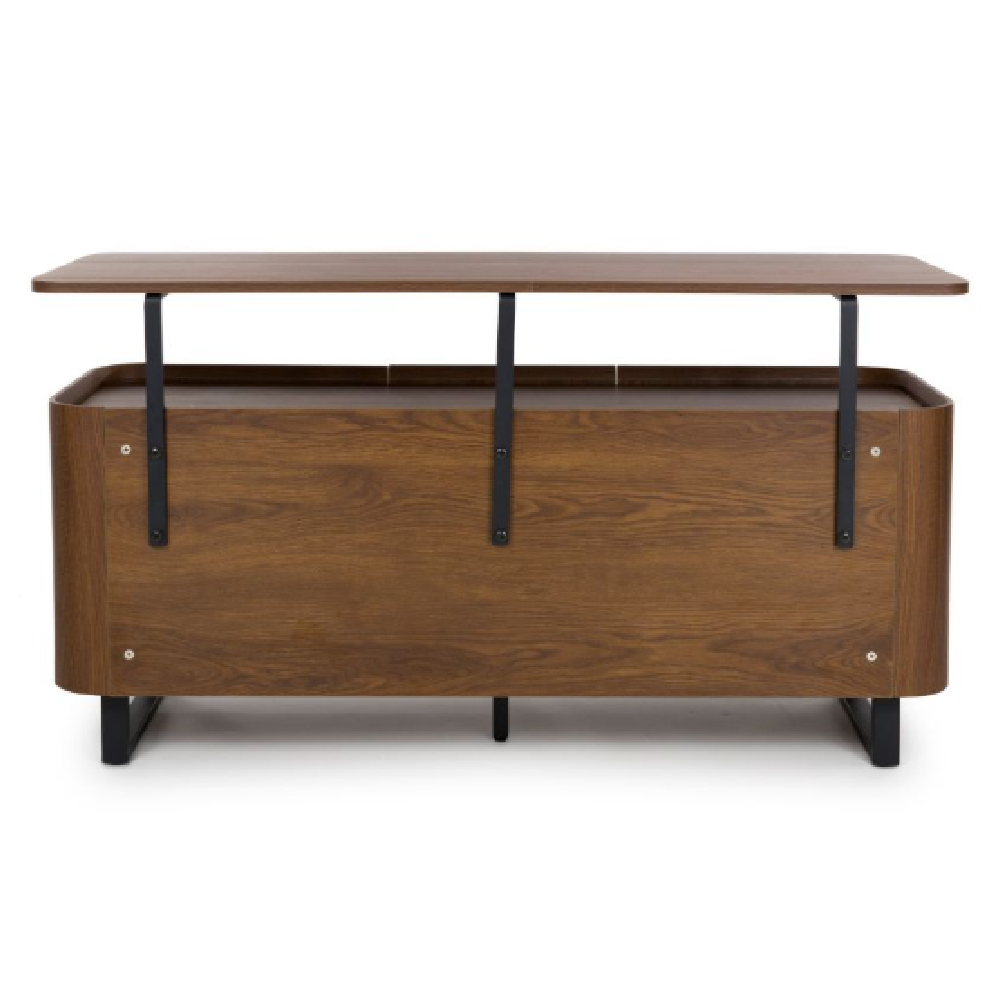 Beloit Wooden Sideboard With 2 Doors 2 Drawers In Smoked Oak