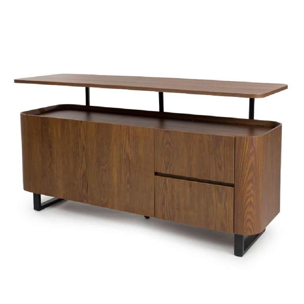 Read more about Beloit wooden sideboard with 2 doors 2 drawers in smoked oak