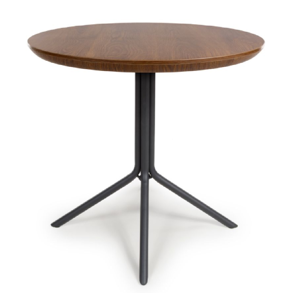Read more about Beloit wooden small round dining table in smoked oak