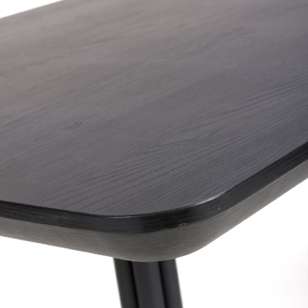 Beloit Wooden Square Dining Table In Black