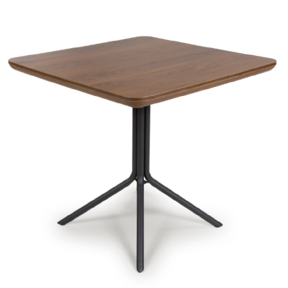 Beloit Wooden Square Dining Table In Smoked Oak