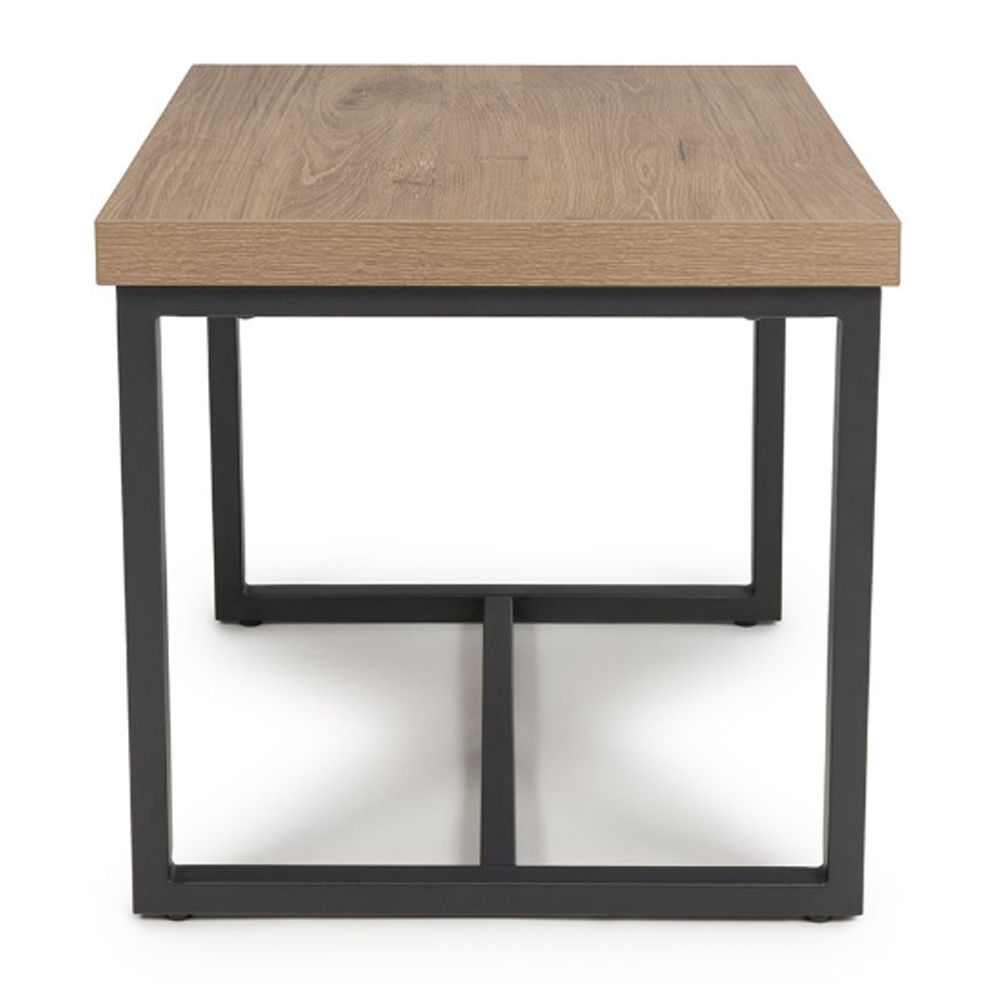 Beloit Wooden Square End Table In Rustic Oak