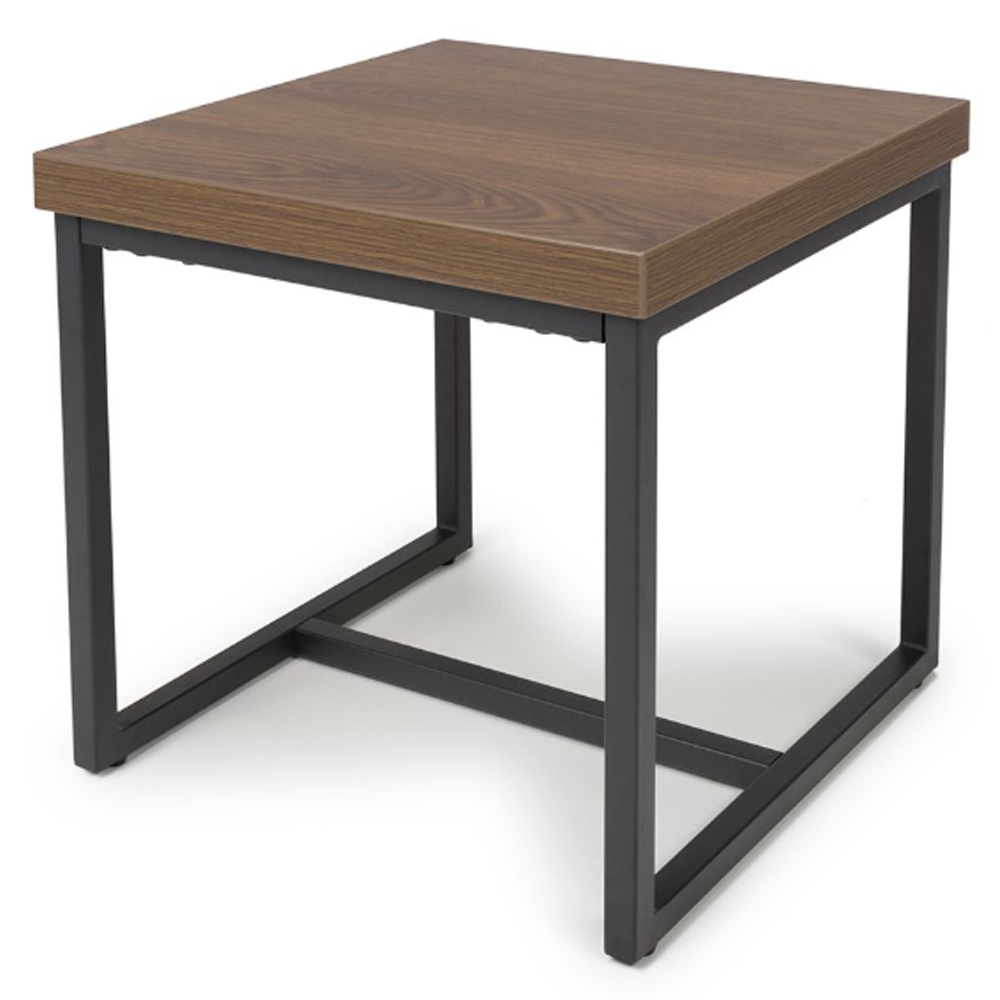 Beloit Wooden Square End Table In Smoked Oak