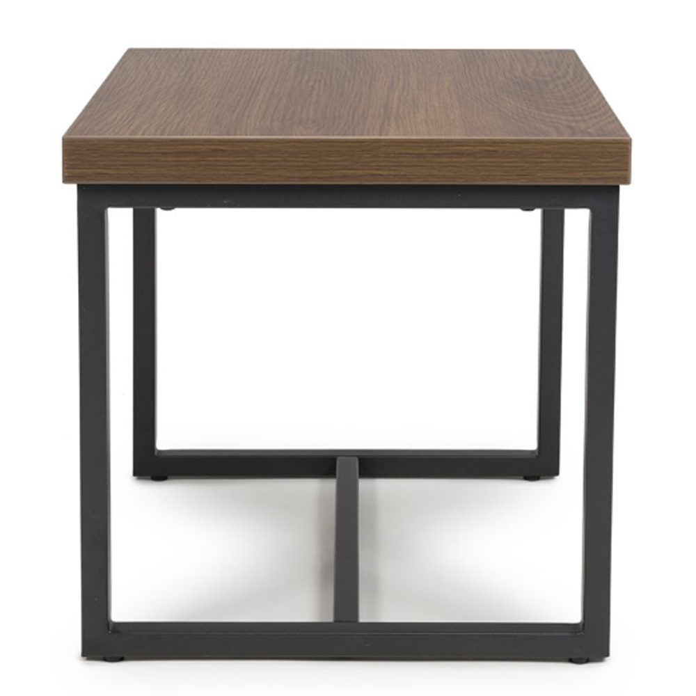 Beloit Wooden Square End Table In Smoked Oak