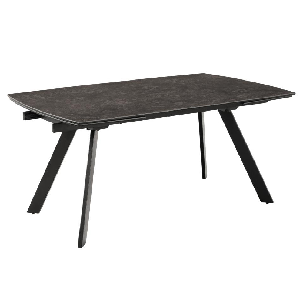 Belton Ceramic Extending Dining Table In Black