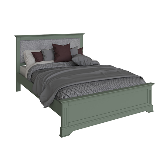 Belton Wooden Double Bed In Cactus Green_2