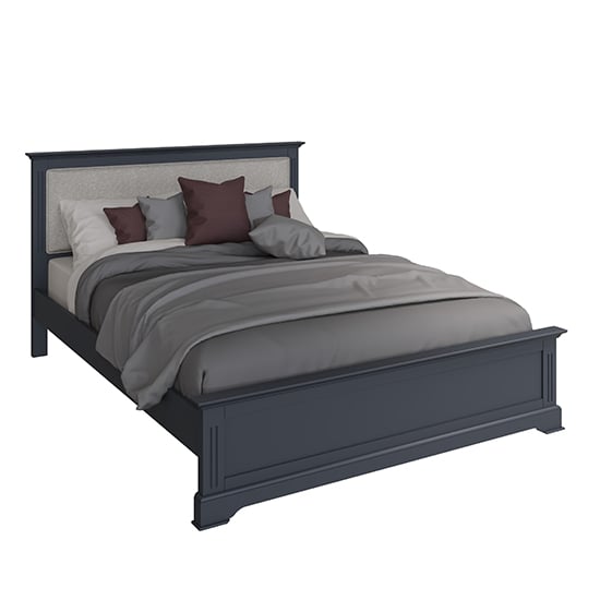 Belton Wooden Double Bed In Midnight Grey_2