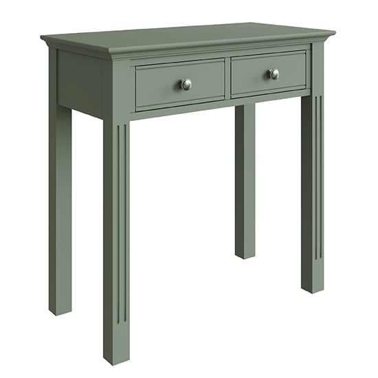 Belton Wooden Dressing Table With 2 Drawers In Cactus Green_1