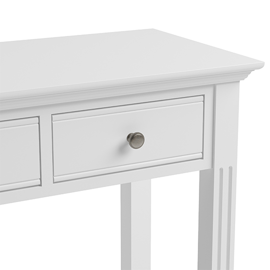 Belton Wooden 2 Drawers Dressing Table In White_3