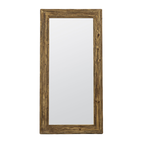 Read more about Belton leaner floor mirror with natural wooden frame