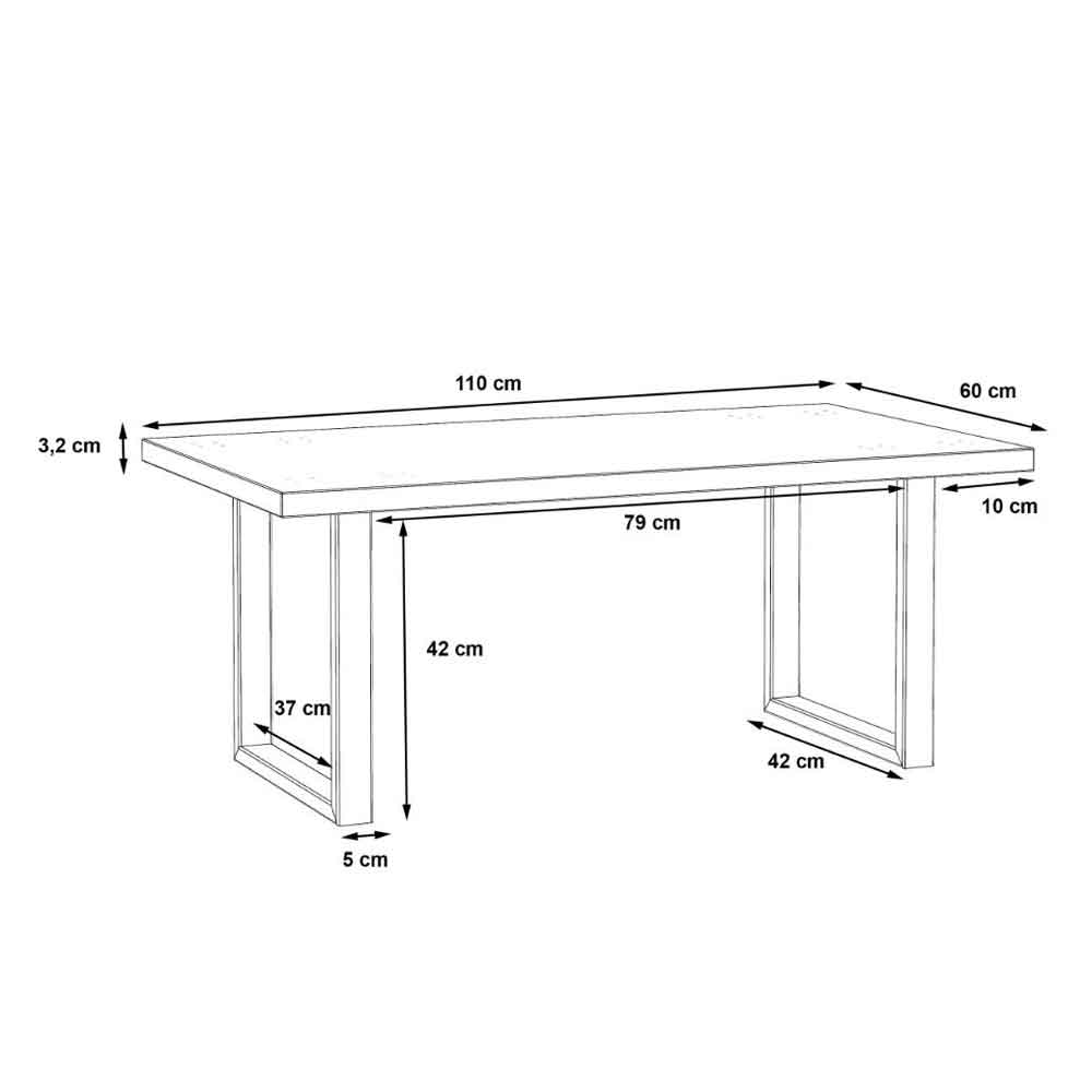 Belton Rectangular Wooden Coffee Table in Artisan Oak