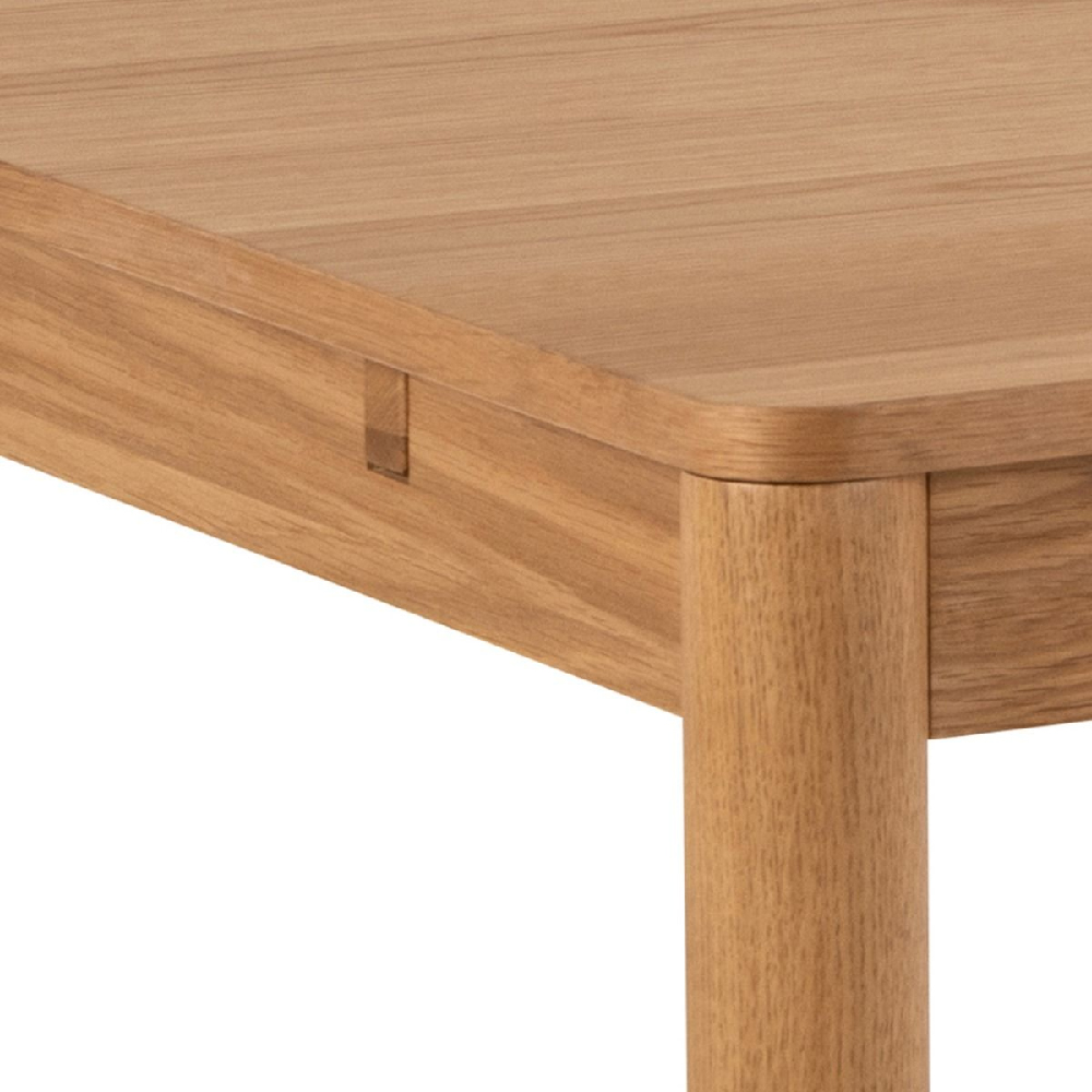 Belton Wooden Dining Table Rectangular In Oak