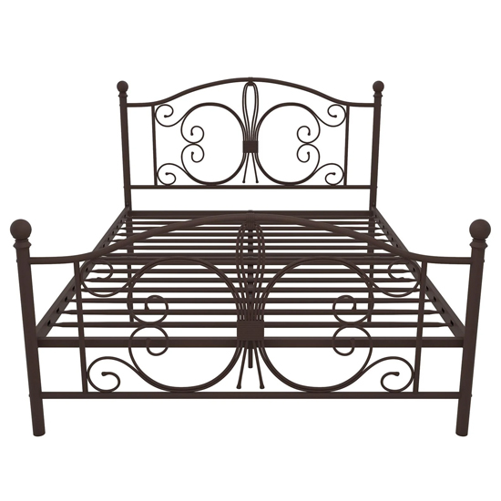 Beeville Metal Double Bed In Bronze