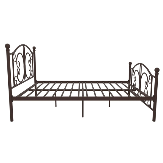 Beeville Metal Double Bed In Bronze