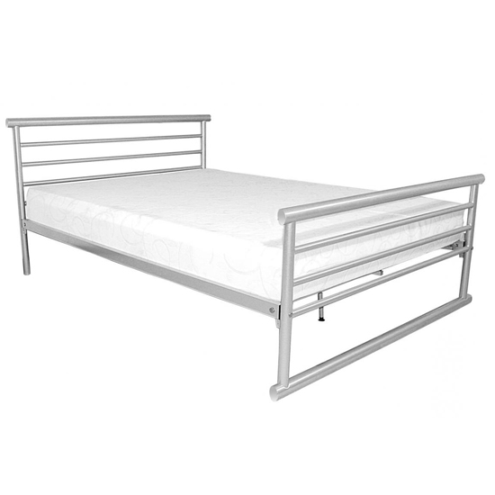 Bemba Metal Single Bed In Silver