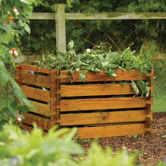 Bembridge Wooden Composter In Natural Timber