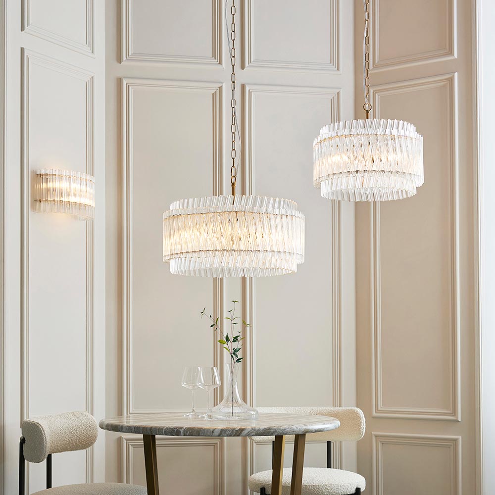 Bemidji 5 Light Clear Glass Pendant Light In Satin Black