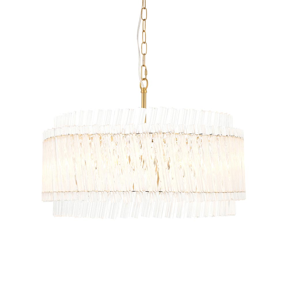 Bemidji 5 Light Clear Glass Pendant Light In Satin Black