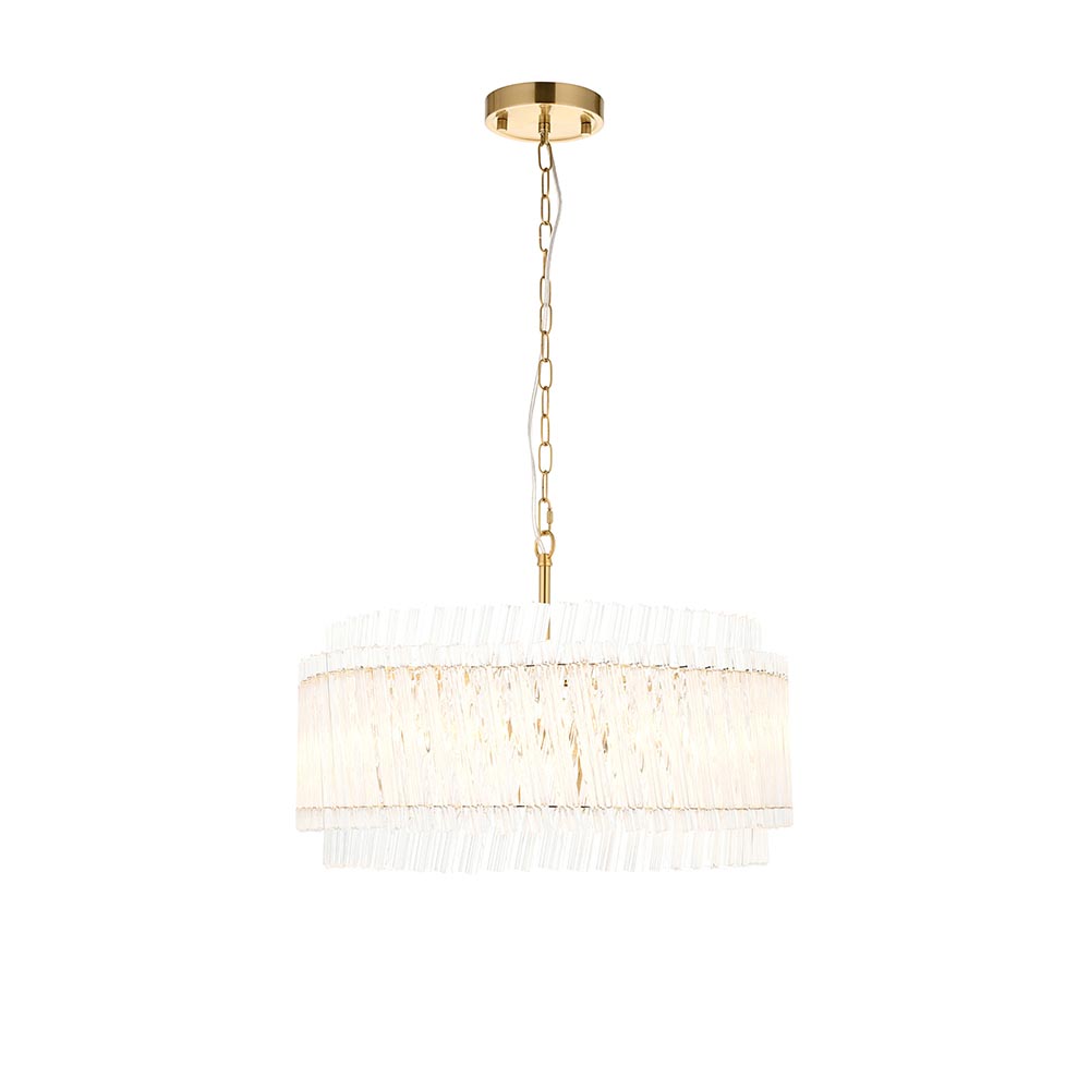 Bemidji 5 Light Clear Glass Pendant Light In Satin Black
