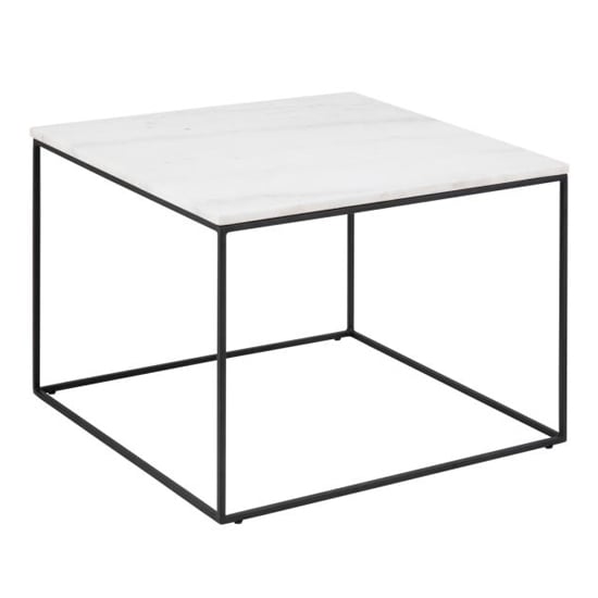 Bemidji Square Marble Coffee Table In Guangxi White