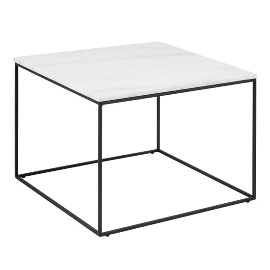 Product photograph of Bemidji Square Marble Coffee Table In Guangxi White from Furniture in Fashion