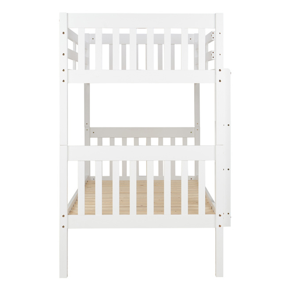 Bemidji Wooden Bunk Bed In White