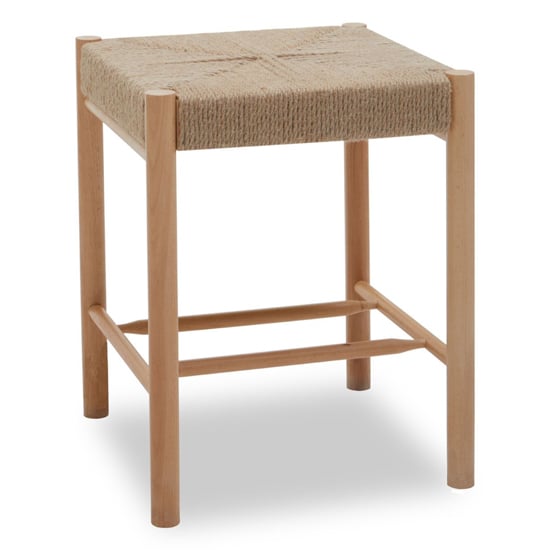Product photograph of Bender Square Wooden Stool In Natural from Furniture in Fashion