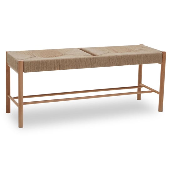 Product photograph of Bender Wooden Hallway Seating Bench In Natural from Furniture in Fashion