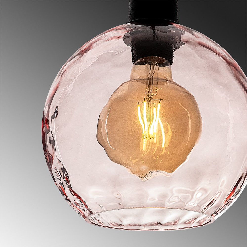 Benek Metal Ceiling Pendant Light in Pink