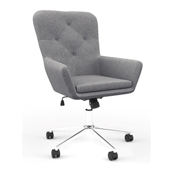 Bellport Fabric Home And Office Chair In Natural Grey