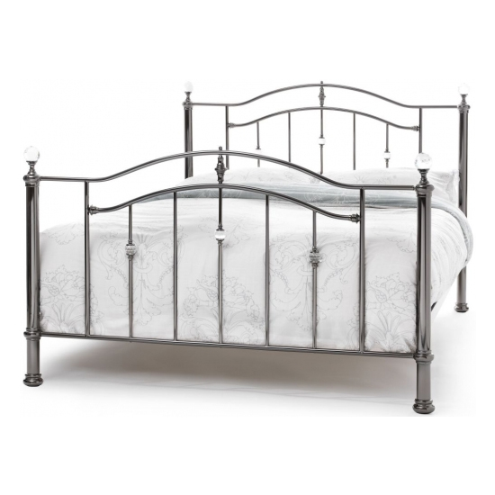 Emberly Wooden Double Bed In Grey Furniture in Fashion