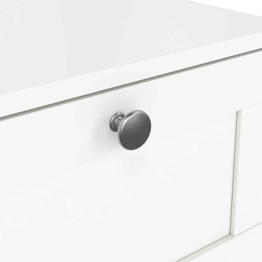 Bensalem Wooden Bedside Cabinet With 1 Drawer In White