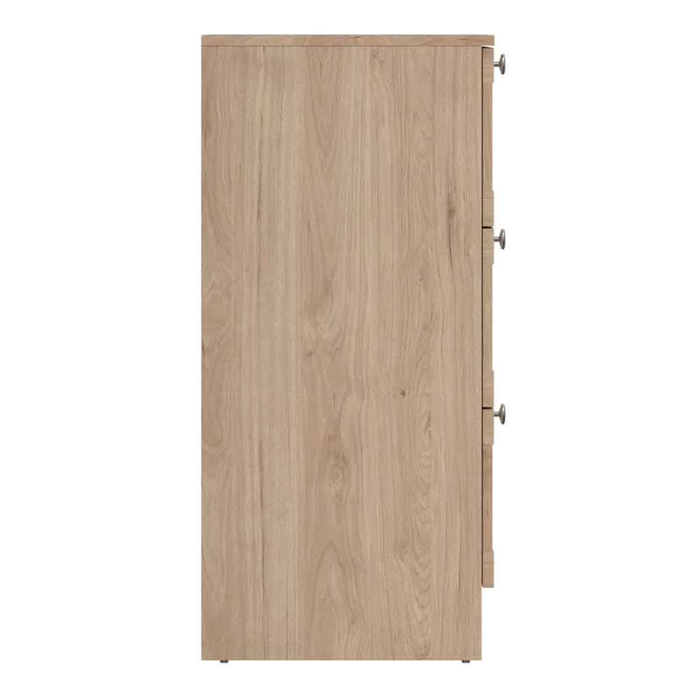 Bensalem Wooden Chest Of 3 Drawers In Jackson Hickory