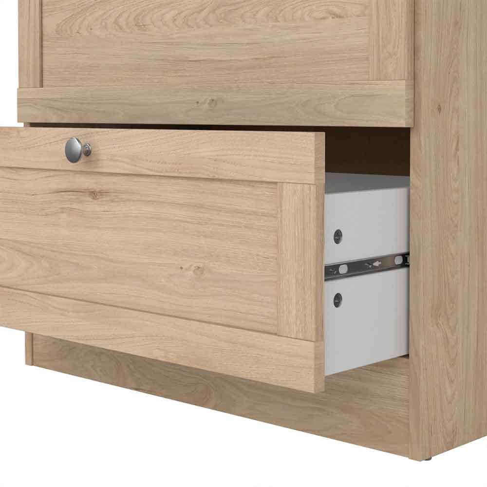 Bensalem Wooden Chest Of 3 Drawers In Jackson Hickory