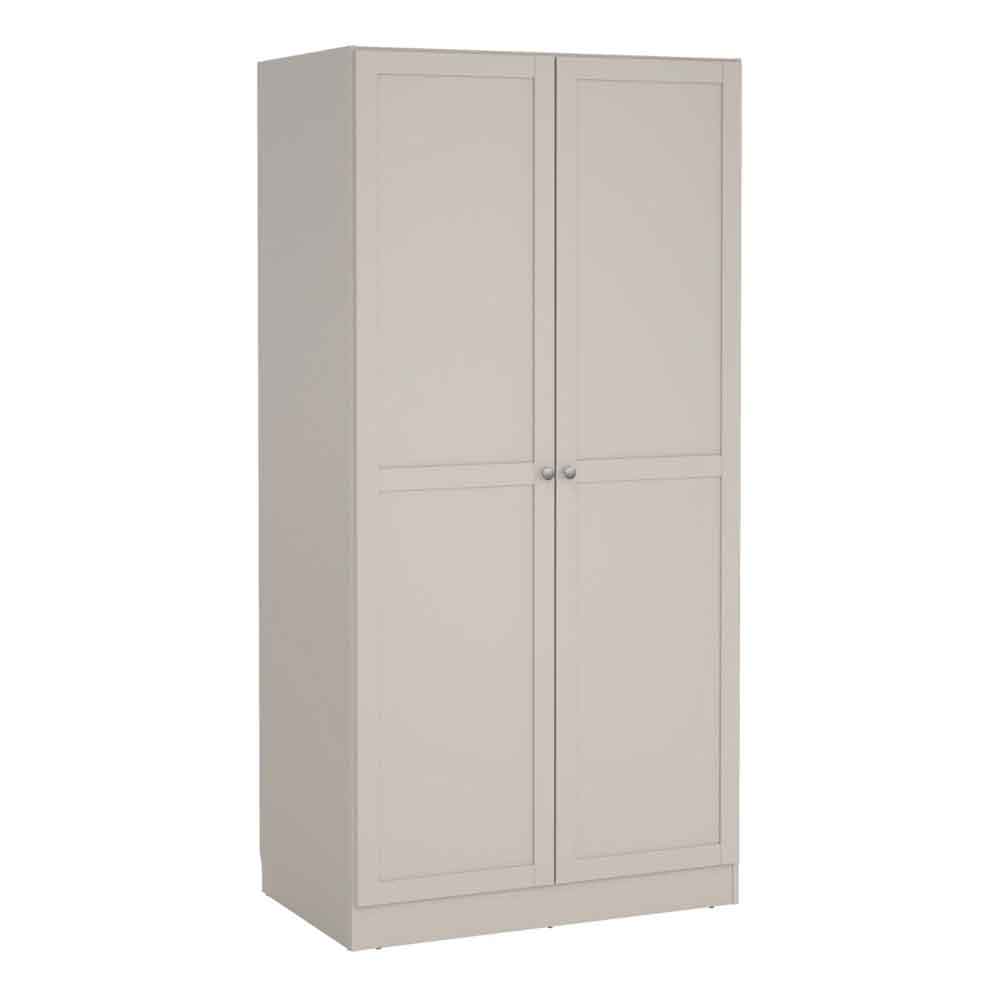 Bensalem Wooden Wardrobe with 2 Doors in Cashmere