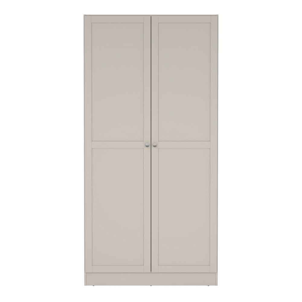 Bensalem Wooden Wardrobe with 2 Doors in Cashmere