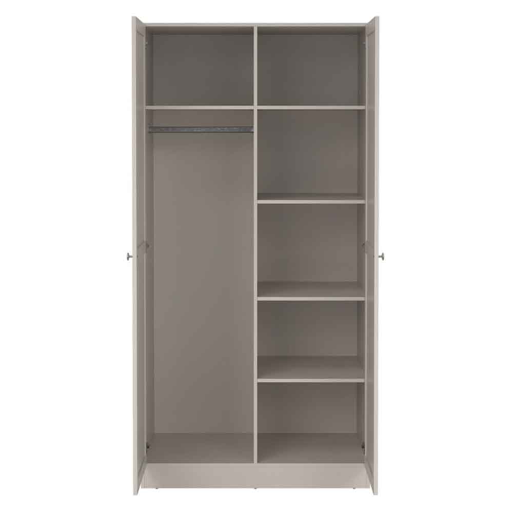 Bensalem Wooden Wardrobe with 2 Doors in Cashmere