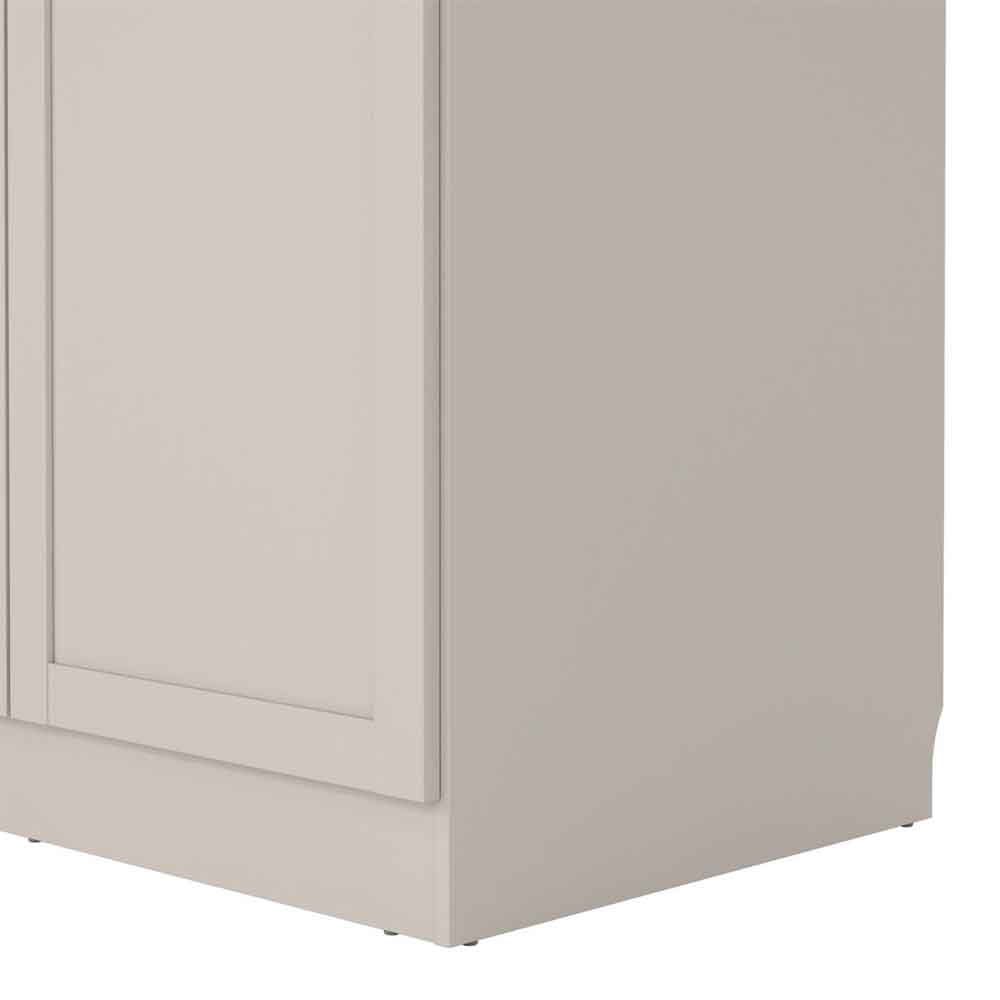 Bensalem Wooden Wardrobe with 2 Doors in Cashmere