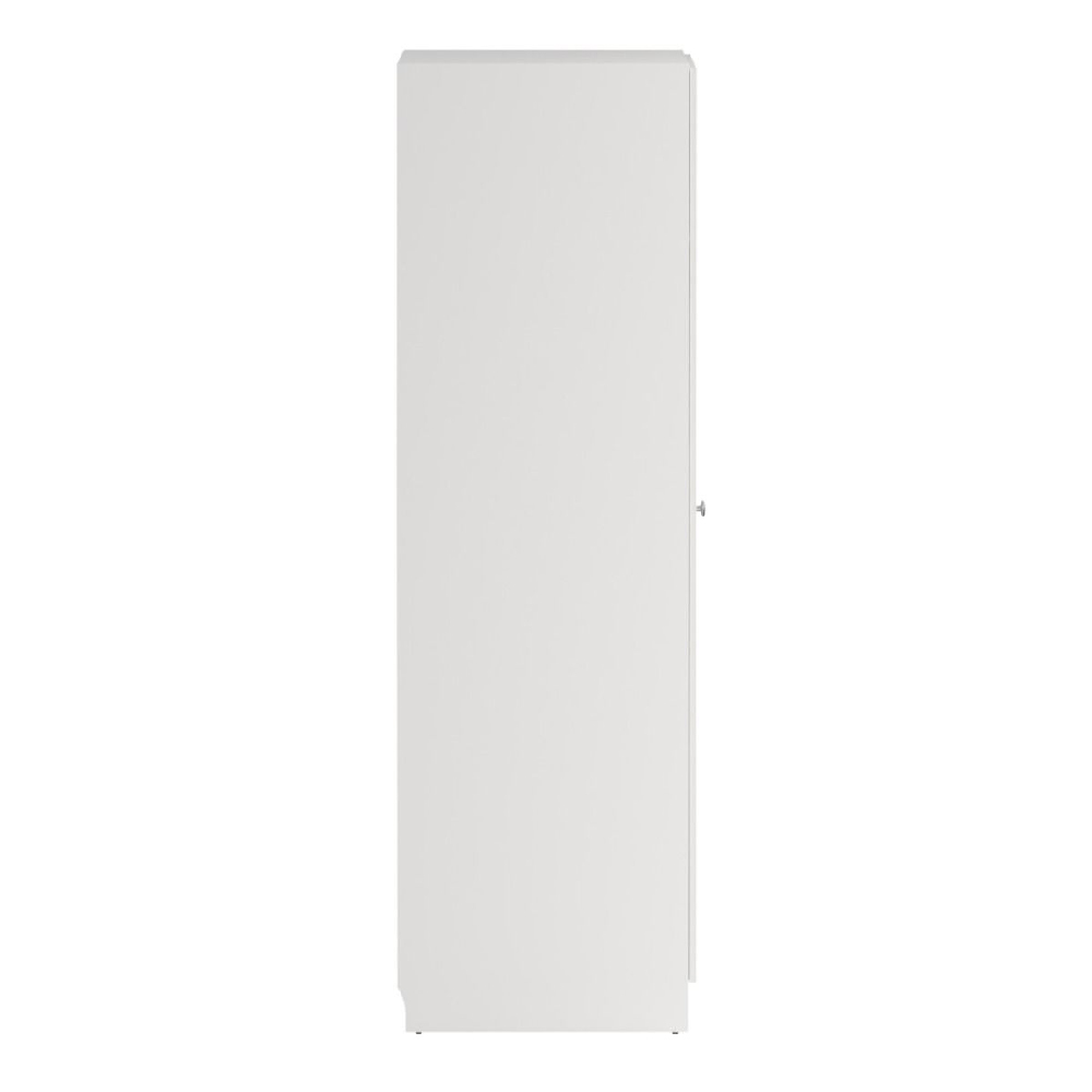Bensalem Wooden Wardrobe With 2 Doors In White