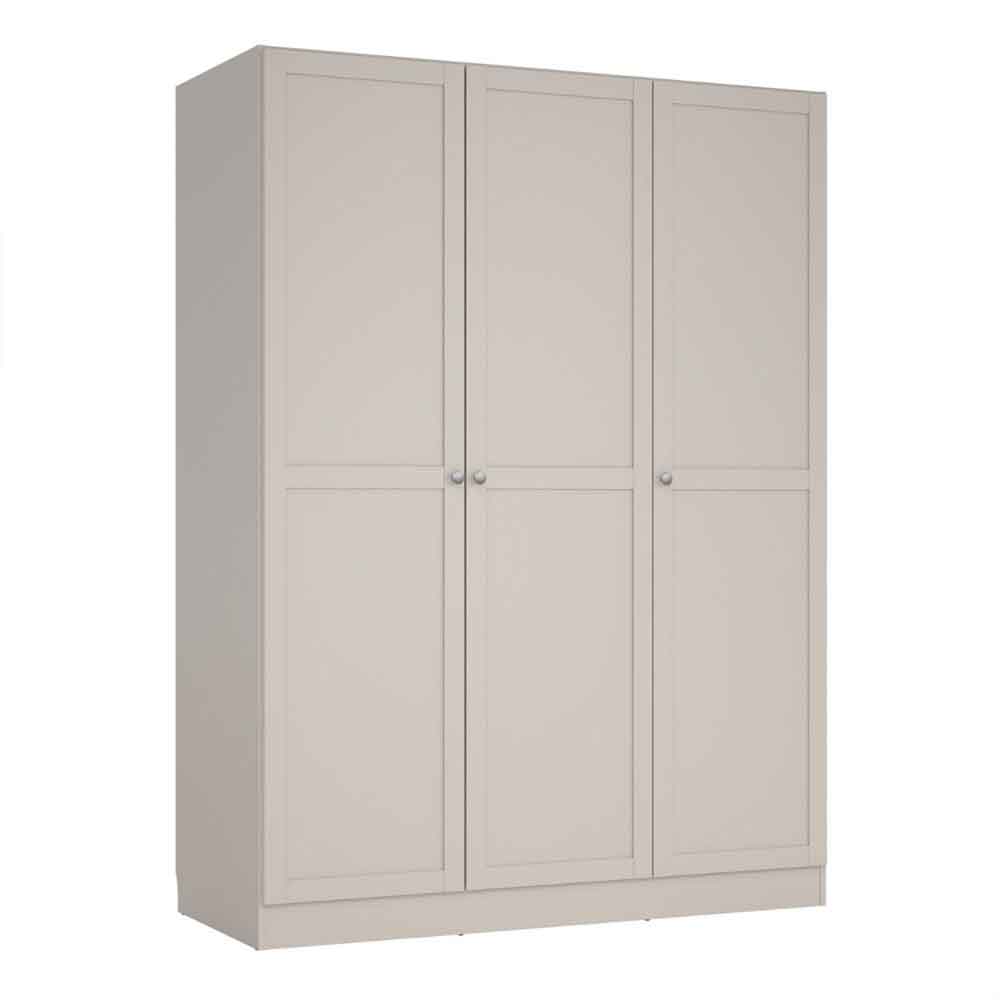 Bensalem Wooden Wardrobe with 3 Doors in Cashmere