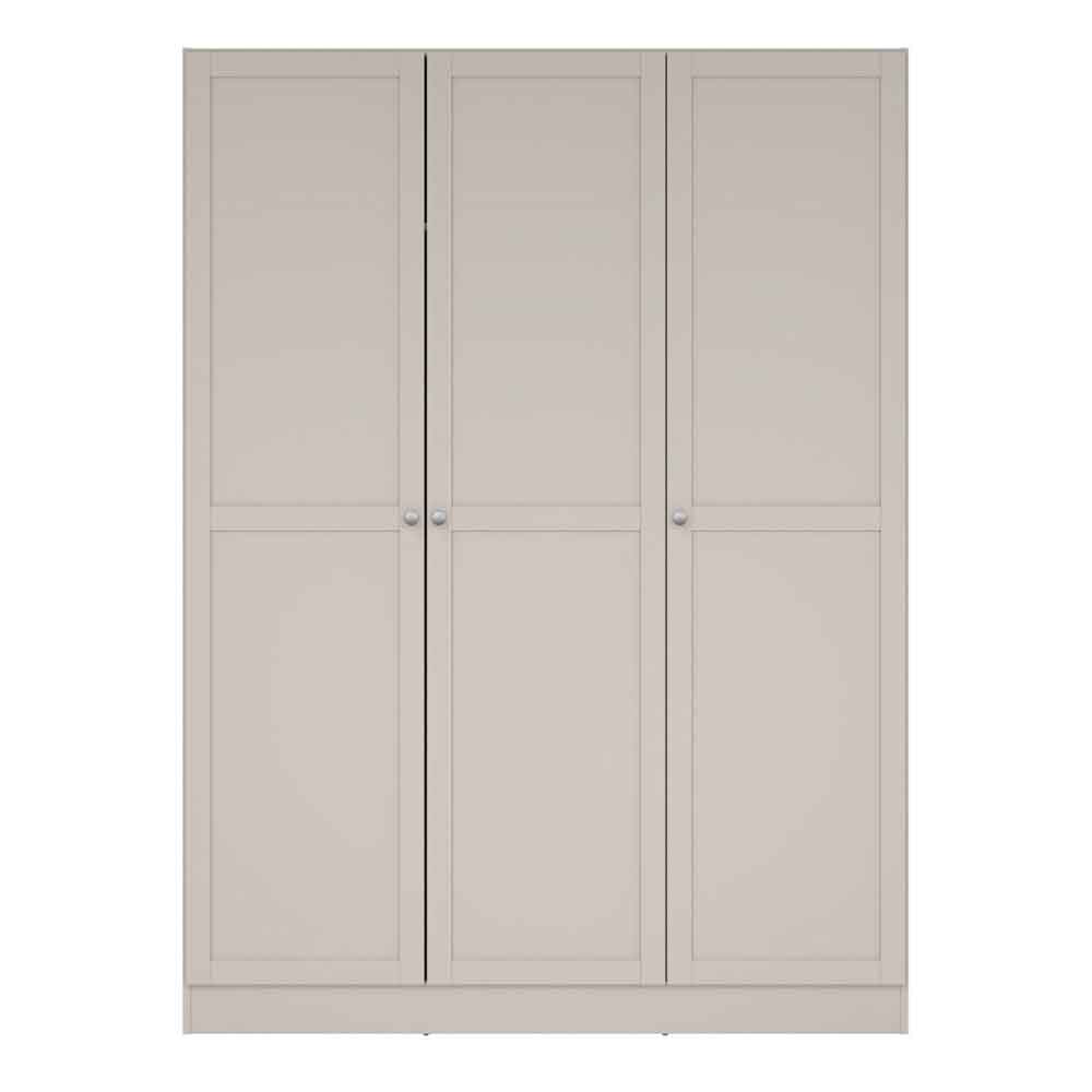 Bensalem Wooden Wardrobe with 3 Doors in Cashmere