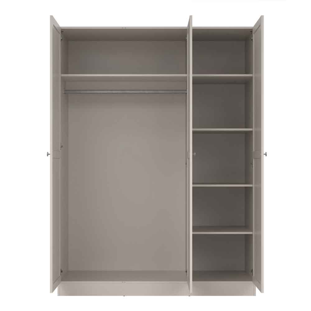Bensalem Wooden Wardrobe with 3 Doors in Cashmere
