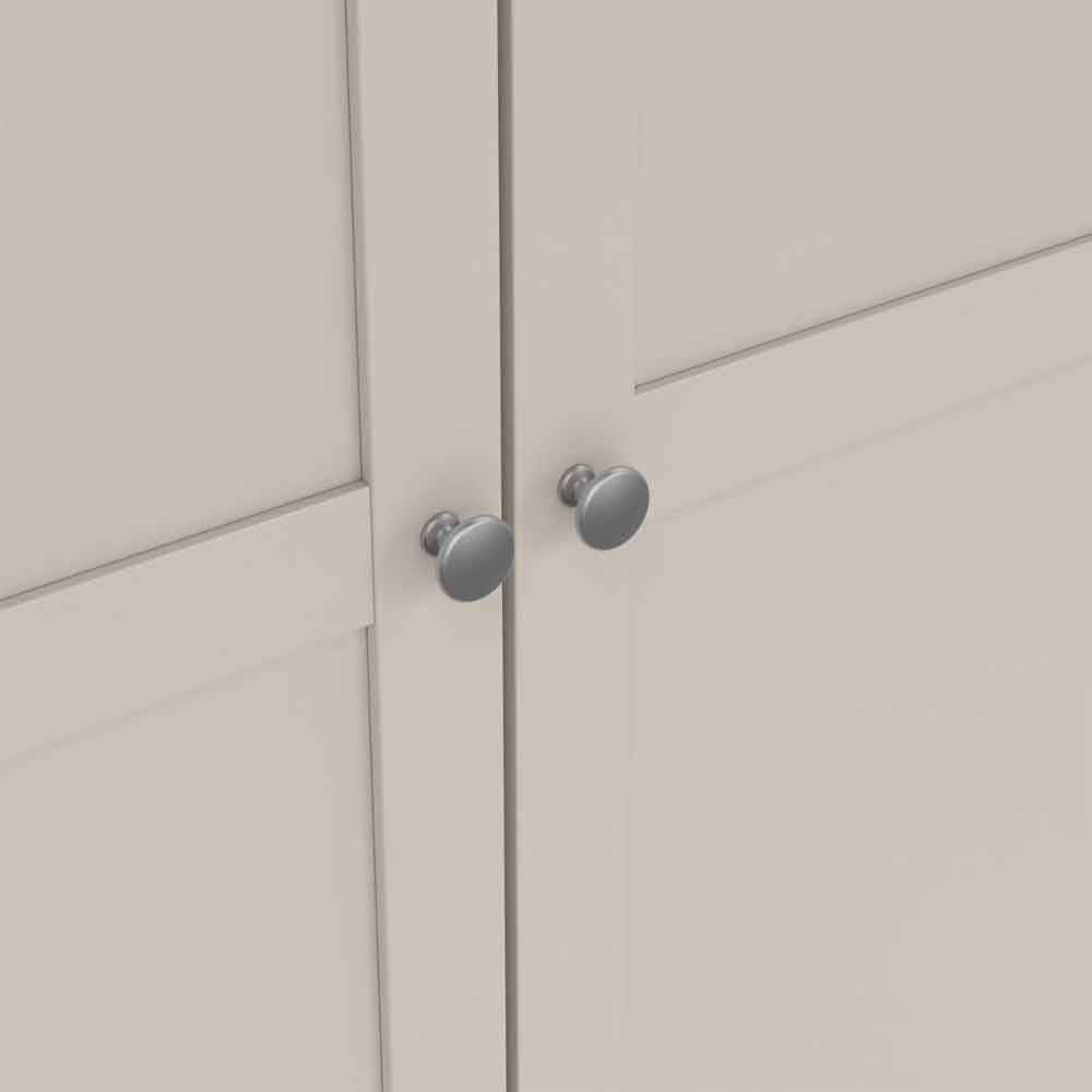 Bensalem Wooden Wardrobe with 3 Doors in Cashmere